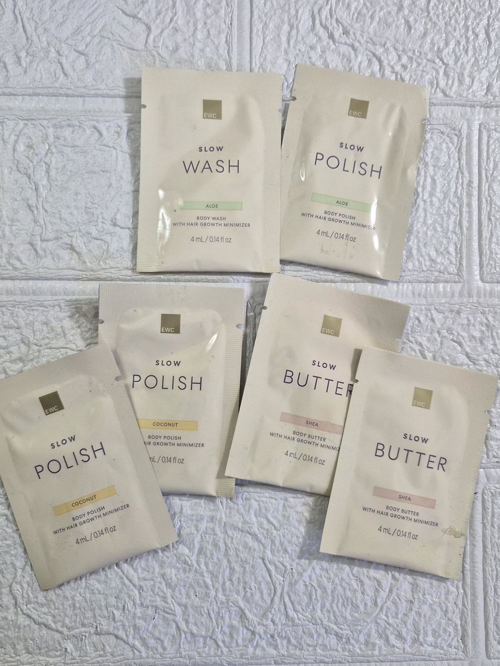 European Wax Center samples Slow Wash Slow Polish Slow Butter Minimizer 1.7oz